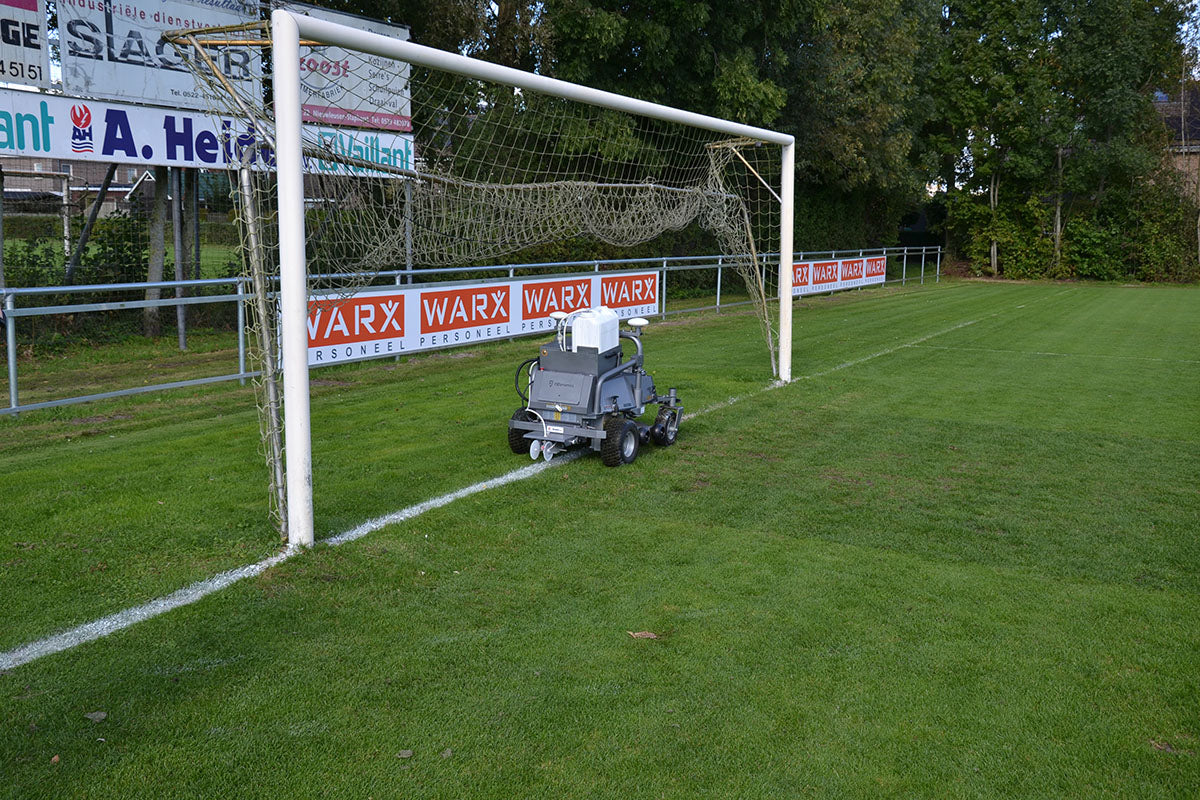 Robotic Line Marking with the FJDRM21 Mower, Line Marker & GNSS Base - Image 4